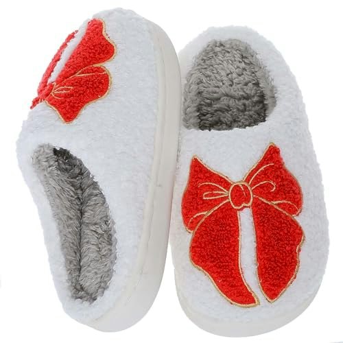 Hipiniss Girls' Fluffy Bow House Slippers: $16.99 Hipiniss Girls' Fluffy Bow House Slippers: $16.99