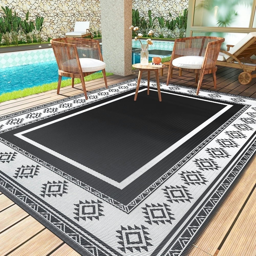 Sixhome 5x8-foot Moroccan Geometric Outdoor Rug: $24.49 Sixhome 5x8-foot Moroccan Geometric Outdoor Rug: $24.49