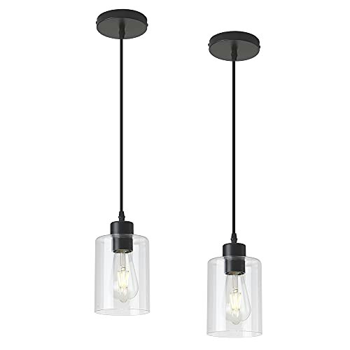 Klss Modern Glass Cylinder Pendant Light 2-Pack: $37.32 Klss Modern Glass Cylinder Pendant Light 2-Pack: $37.32