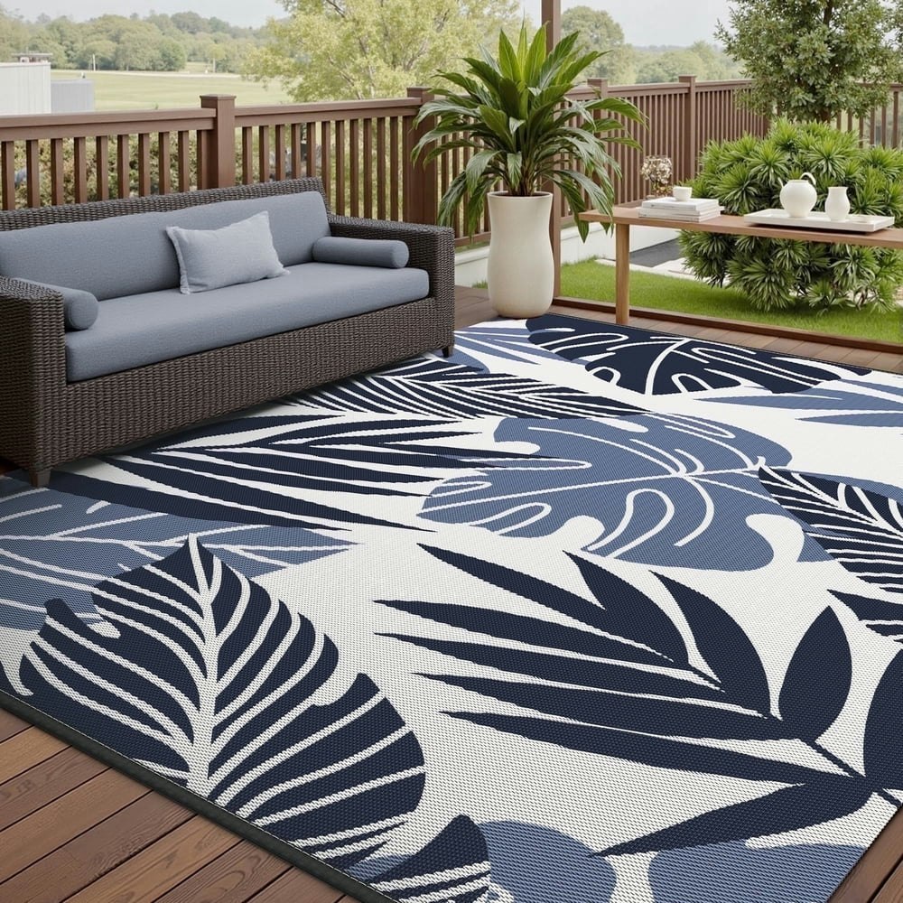 Vunate 5'x8' Reversible Outdoor Patio Rug: $25.99 Vunate 5'x8' Reversible Outdoor Patio Rug: $25.99