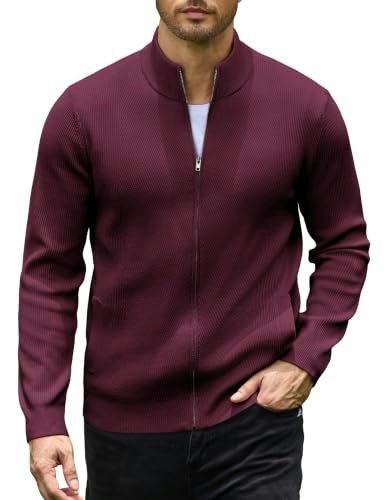 Coofandy Men's Full-Zip Stand Collar Cardigan Sweater: $26.99 Coofandy Men's Full-Zip Stand Collar Cardigan Sweater: $26.99