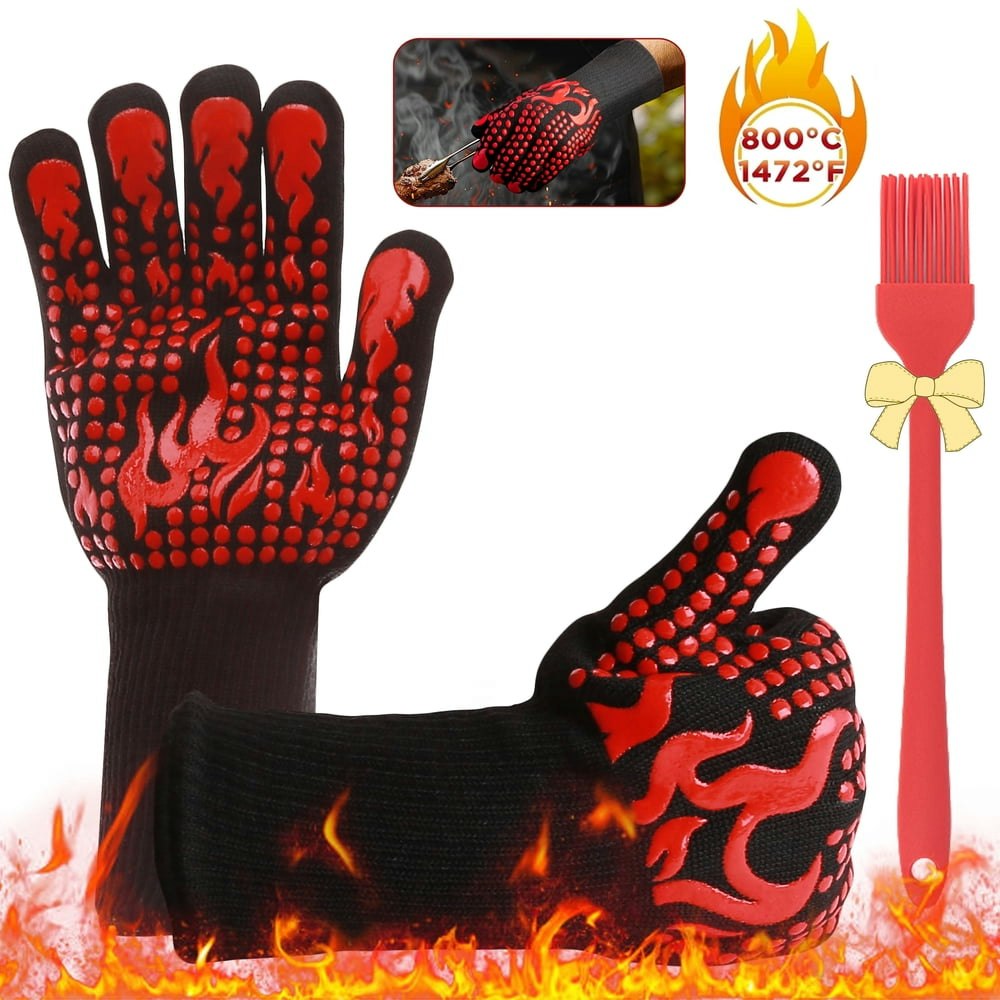 Remiawy 1,472°F Heat Resistant BBQ Gloves: $11.69 Remiawy 1,472°F Heat Resistant BBQ Gloves: $11.69
