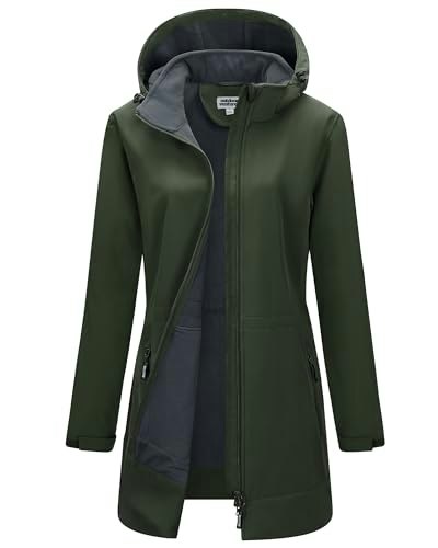 Outdoor Ventures Women's Softshell Fleece-Lined Raincoat: $56.94