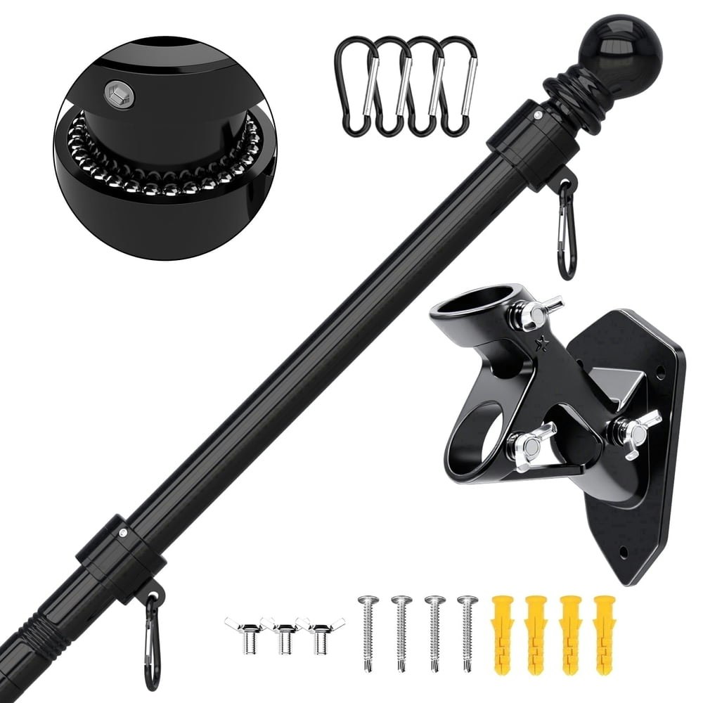 Fiason 6-Foot Stainless Steel Wall-Mounted Flag Pole: $19.99 Fiason 6-Foot Stainless Steel Wall-Mounted Flag Pole: $19.99