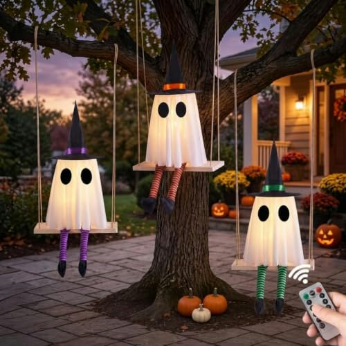 Halloween Swinging Ghost Outdoor Decor: $29.99 Halloween Swinging Ghost Outdoor Decor: $29.99