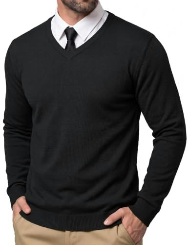 Crysully Men's V-Neck Cable Knit Pullover Sweater: $19.98 Crysully Men's V-Neck Cable Knit Pullover Sweater: $19.98
