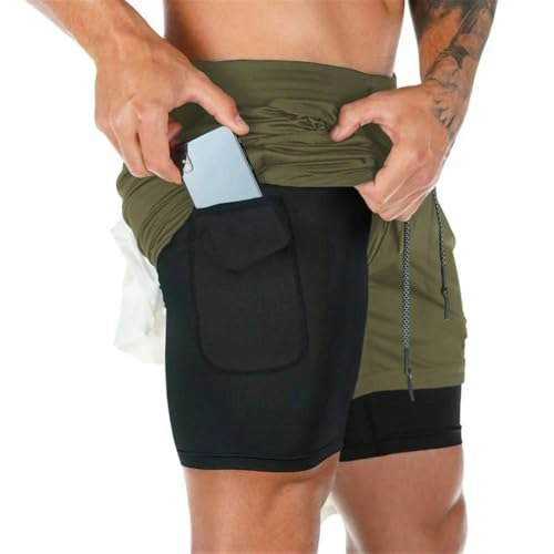 Surenow Men's 7-Inch 2-in-1 Workout Shorts: $13.59 Surenow Men's 7-Inch 2-in-1 Workout Shorts: $13.59
