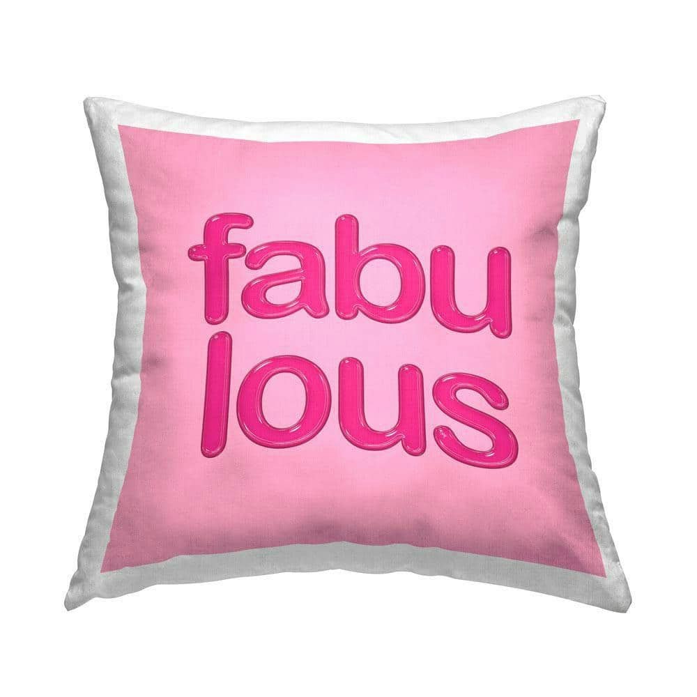 18" x 18" Pink Print Throw Pillow: $33.85 18" x 18" Pink Print Throw Pillow: $33.85