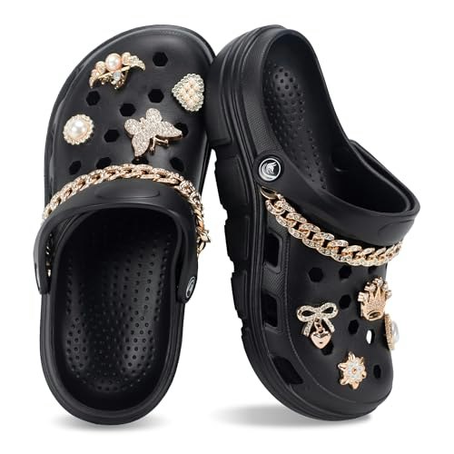 Garden Clogs with Chain and Charms: $28.88