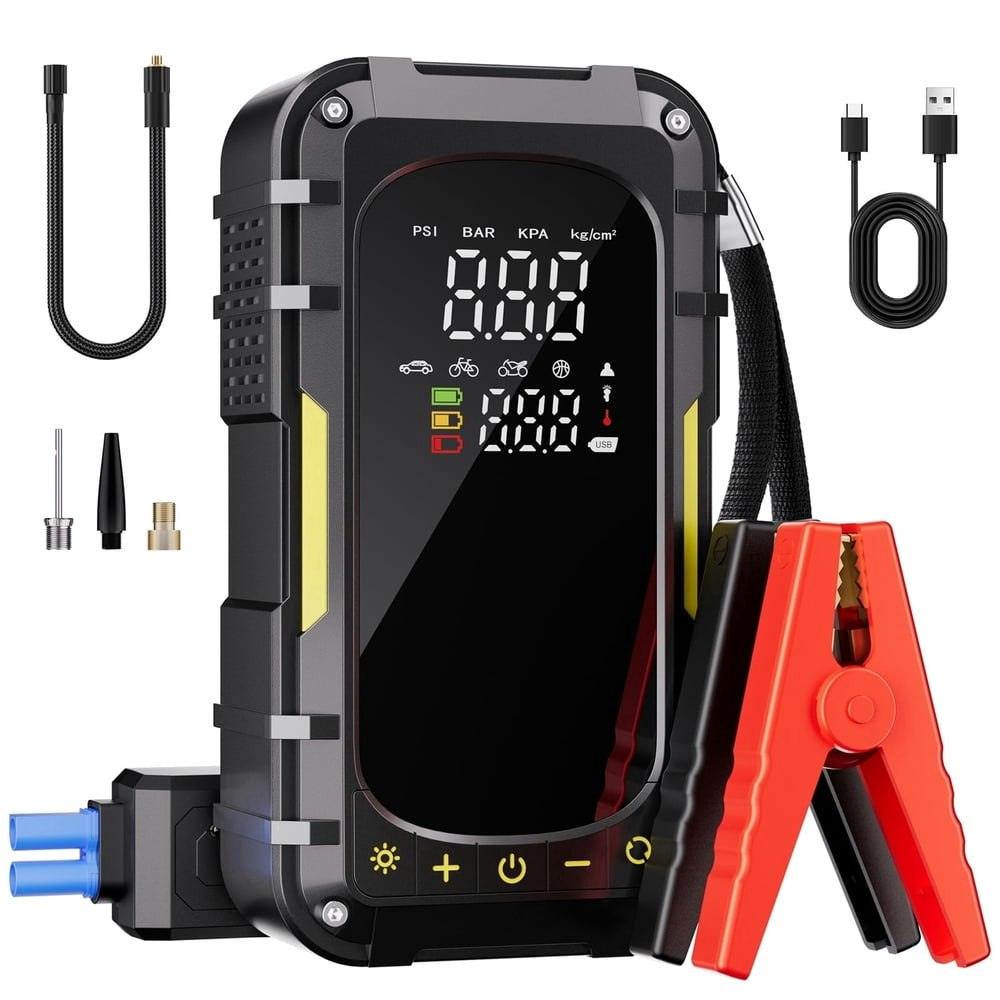 Olgeo 6,000A 160-PSI Jump Starter and Air Compressor: $53.99 Olgeo 6,000A 160-PSI Jump Starter and Air Compressor: $53.99