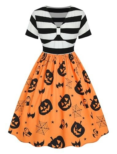 Zezclo Women's Plus-Size Halloween Pumpkin Dress: $28.88 Zezclo Women's Plus-Size Halloween Pumpkin Dress: $28.88
