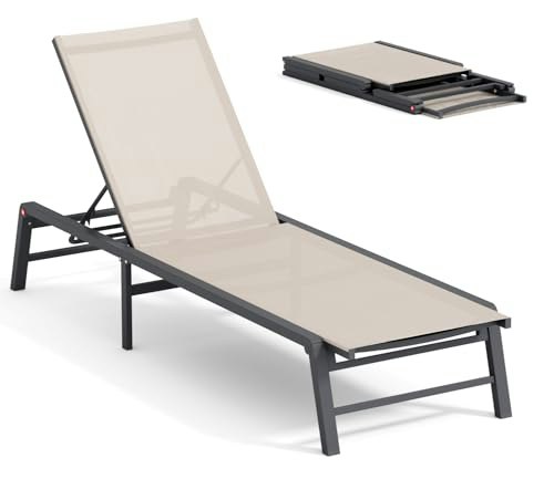 FHVIT Foldable Aluminum Chaise Lounge Chair: $110.49 FHVIT Foldable Aluminum Chaise Lounge Chair: $110.49