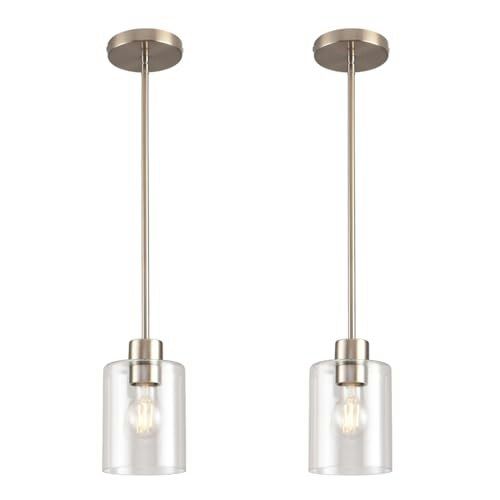 Brushed Nickel Mini Pendant Light 2-Pack: $76.42 Brushed Nickel Mini Pendant Light 2-Pack: $76.42