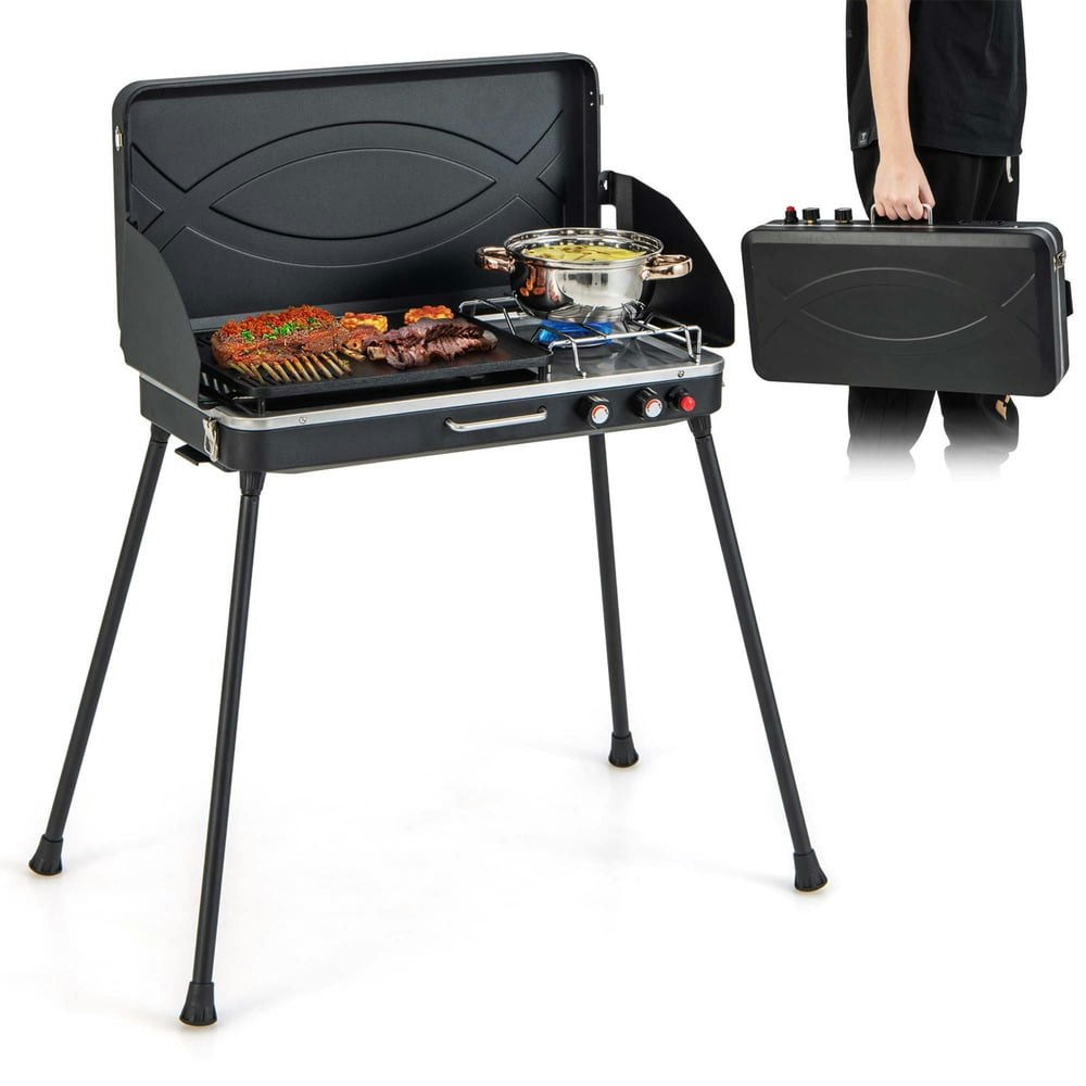 Costway 2-in-1 2-Burner Propane Camping Stove: $115.69 Costway 2-in-1 2-Burner Propane Camping Stove: $115.69