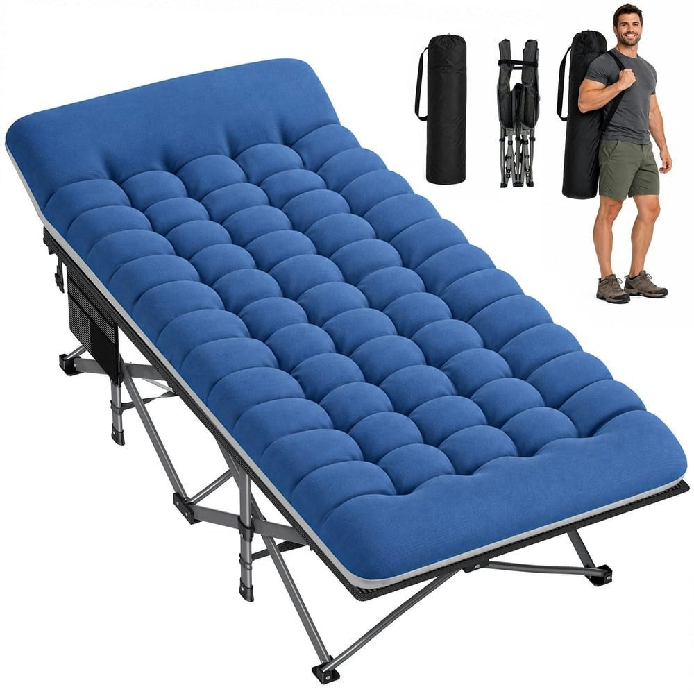 Elfwolf Oversized 78" x 32" Folding Camping Cot with Mattress: $79.89 Elfwolf Oversized 78" x 32" Folding Camping Cot with Mattress: $79.89