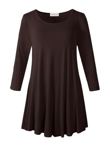 Larace Women's 3/4 Sleeve Plus Size Tunic Top: $16.98