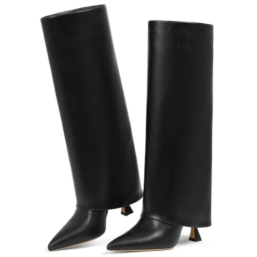 Vimisaoi Wide Calf Knee High Slouch Boots: $36.97