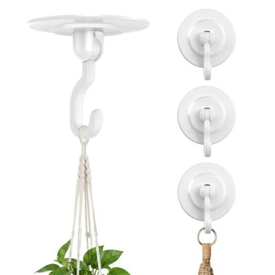 Adhesive Ceiling Hook for Hanging Plants 6-Pack for $8 + free shipping w/ Prime