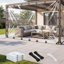 4x6-Foot Clear Waterproof Tarp for $12 + free shipping