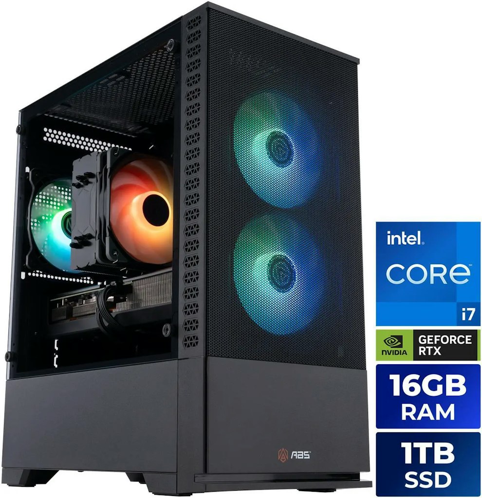 ABS Cyclone Aqua Core i7-14700F GeForce RTX 5060 Ti Gaming Desktop PC: $1,400 ABS Cyclone Aqua Core i7-14700F GeForce RTX 5060 Ti Gaming Desktop PC: $1,400