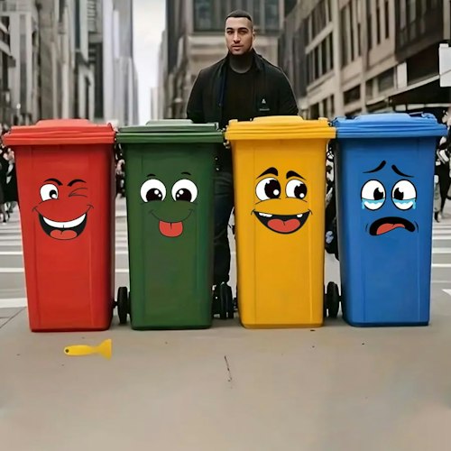 Cartoon Face Sticker Decal 4-Pack: 69 cents + free shipping w/ $25