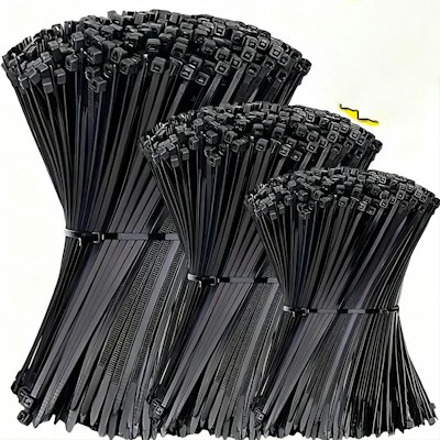Nylon Universal Self-Locking Cable Ties 100-Pack: 61 cents + free shipping w/ $25
