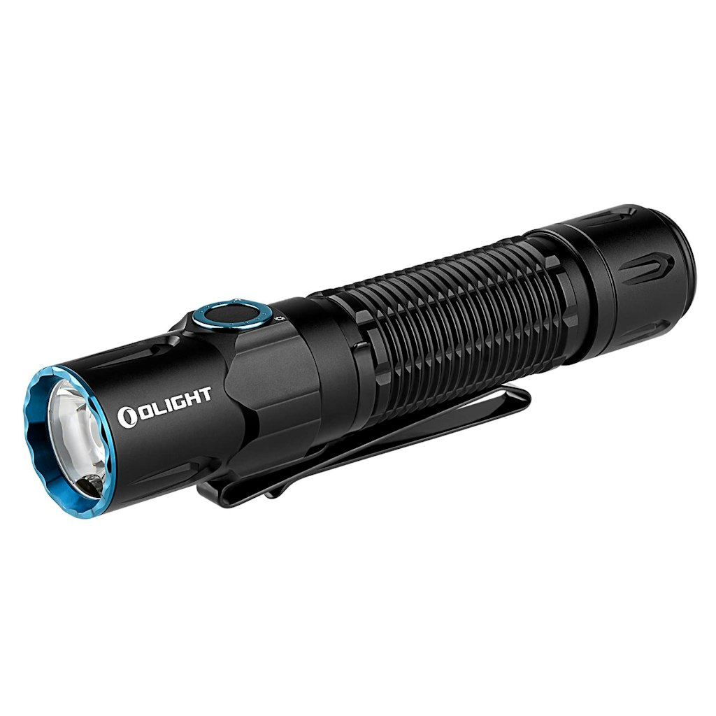 Olight Warrior 3S Rechargeable Tactical Flashlight w/ Proximity Sensor: $90