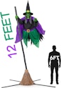 12-Foot Animated Hovering Witch Halloween Decoration for $98 + free shipping