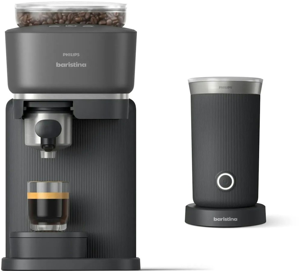Philips Baristina Espresso Machine & Milk Frother Bundle: $211