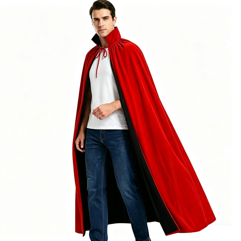 Unisex Reversible Halloween Vampire Stand Collar Cloak: $9.99