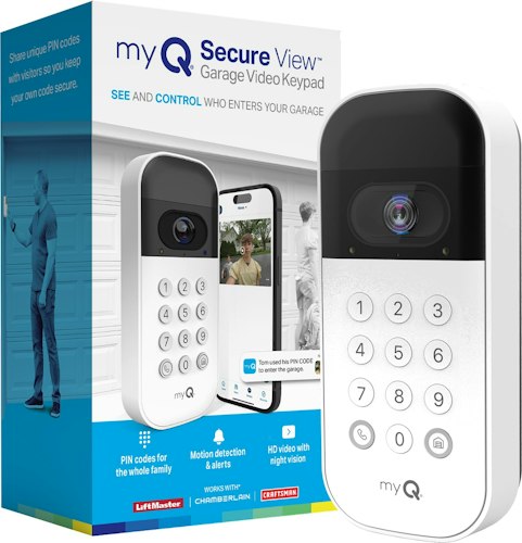 Chamberlain myQ Smart Garage Video Keypad w/ Camera for $30 + free shipping w/ Prime