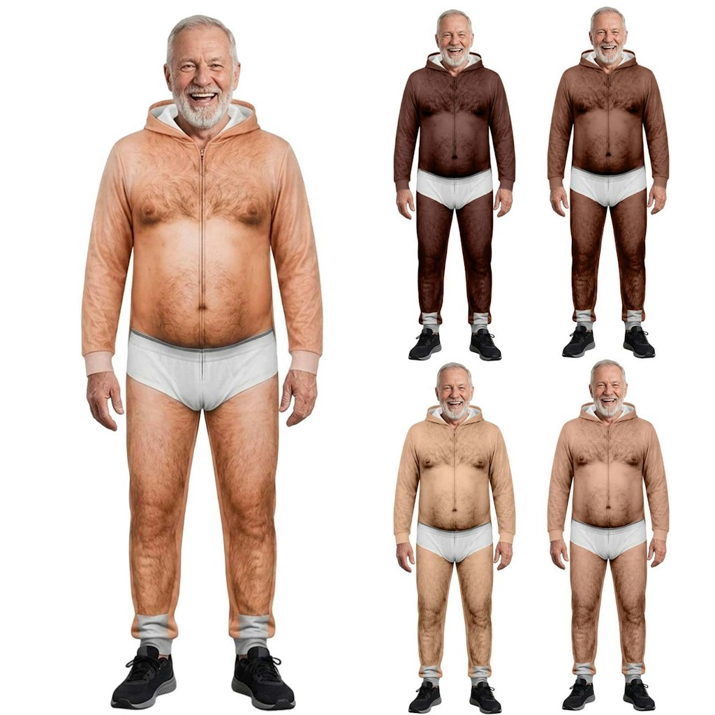 Adult Ugly Costume Jumpsuit Onesie: $18