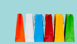 Colorful Gift Bags, side view