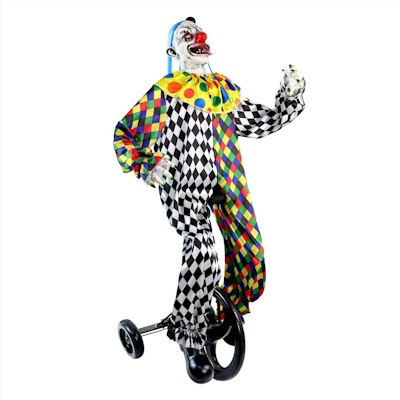 Haunted Hill Farm 5.9-Foot Animatronic Clown on Tricycle Halloween Decoration for $200 + free shipping