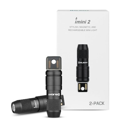 Olight iMini 2 Rechargeable EDC Keychain Flashlight 2-Pack for $27 + free shipping w/ Prime