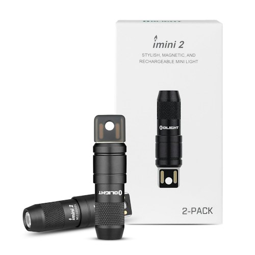 Olight iMini 2 Rechargeable EDC Keychain Flashlight 2-Pack for $27 + free shipping w/ Prime