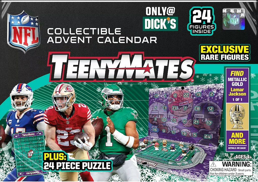 Party Animal NFL TeenyMates DSG Exclusive 2025 Advent Calendar: $14 Party Animal NFL TeenyMates DSG Exclusive 2025 Advent Calendar: $14