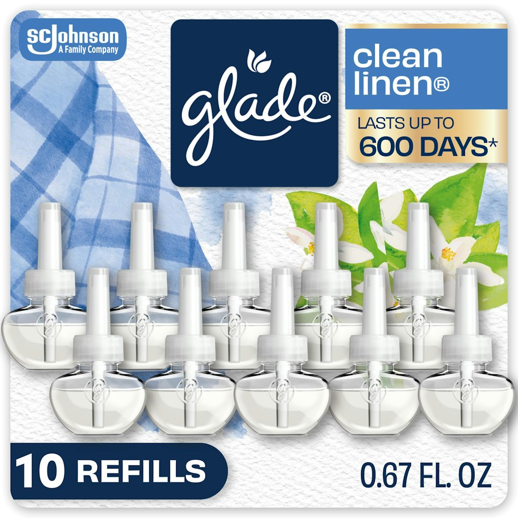 Glade PlugIns Refills Air Freshener 6.7 Fl. Oz. 10-Count: $20 Glade PlugIns Refills Air Freshener 6.7 Fl. Oz. 10-Count: $20