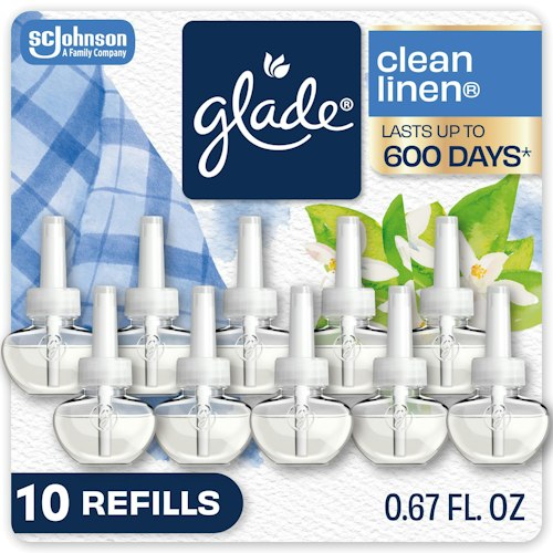 Glade PlugIns Refills Air Freshener 6.7 Fl. Oz. 10-Count for $20 + free shipping w/ Prime