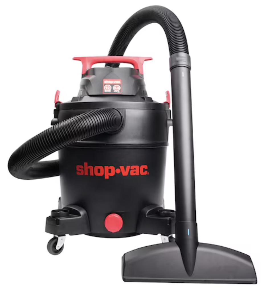 Shop-Vac 12-Gallon 5.5 HP Corded Wet/Dry Shop Vacuum: $89