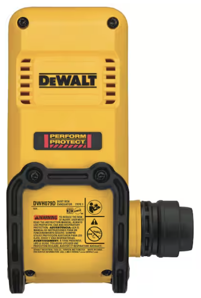 DeWalt SDS Rotary Hammer Dust Box Evacuator: $28