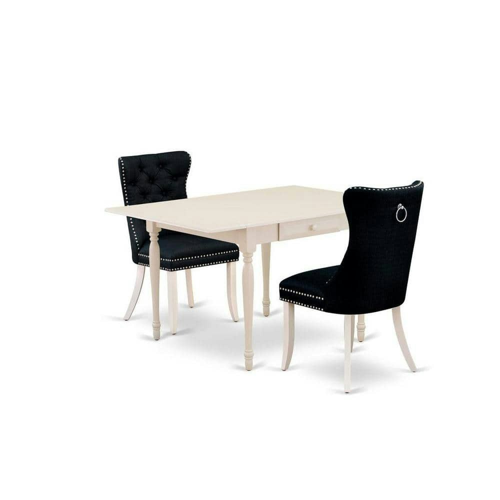 3-Piece Rectangular Solid Wood Drop-Leaf Dining Table Set: $544.02 3-Piece Rectangular Solid Wood Drop-Leaf Dining Table Set: $544.02