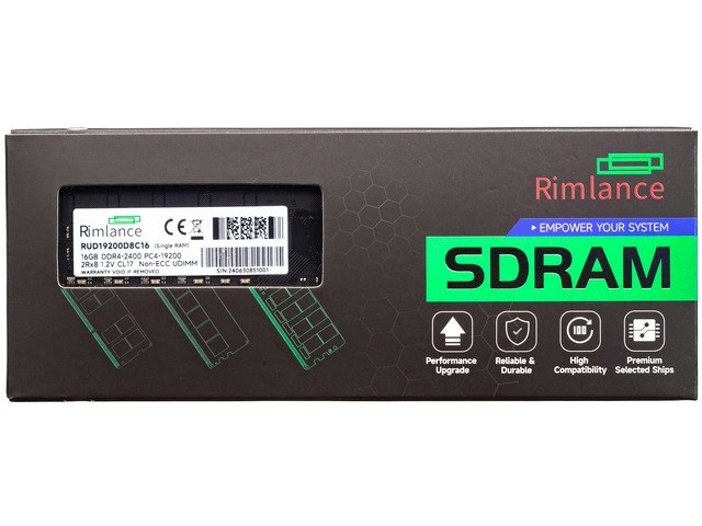 Rimlance 16GB DDR4 2400MHz Desktop Memory: $81