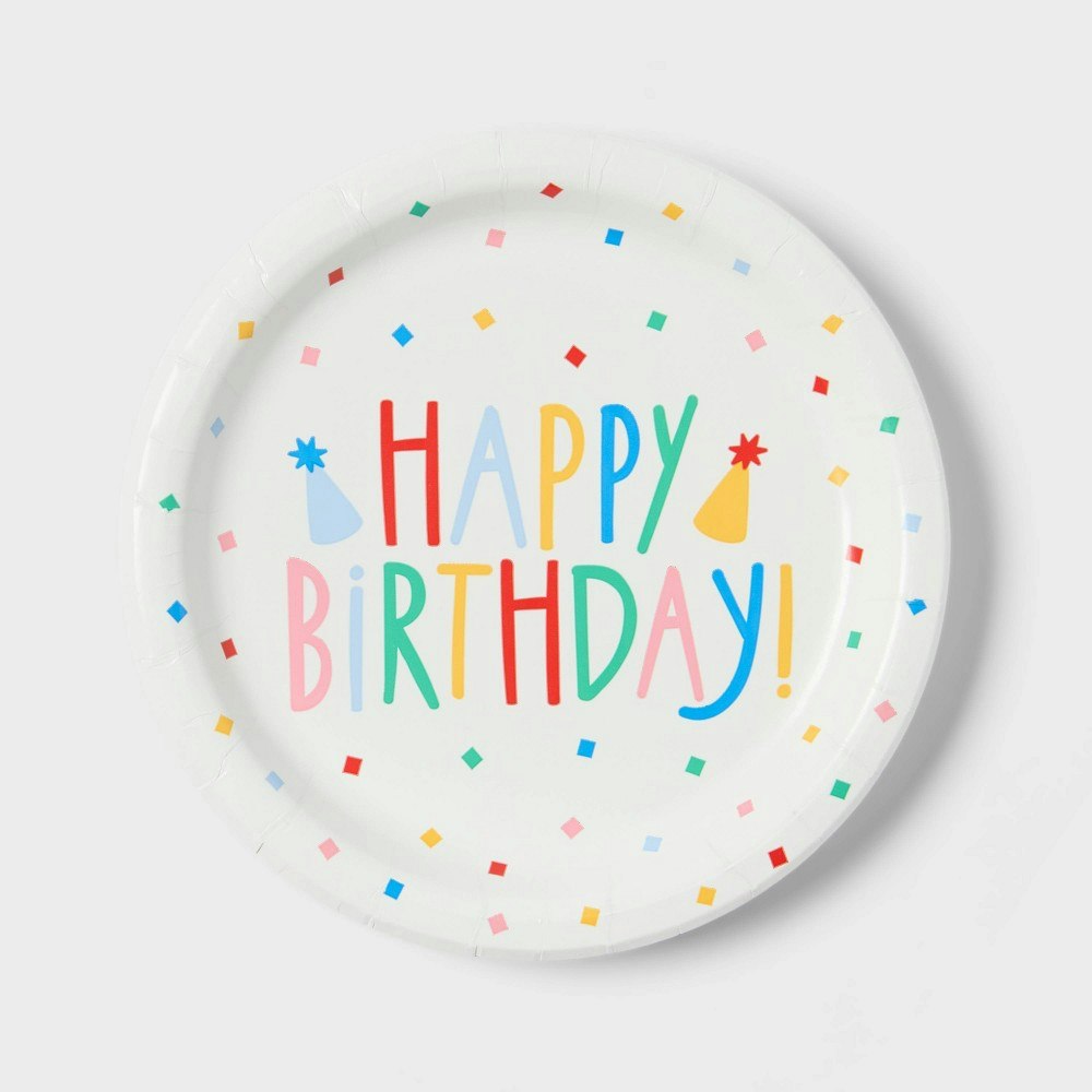 Spritz Happy Birthday Confetti Paper Plates 20-Pack: $3 Spritz Happy Birthday Confetti Paper Plates 20-Pack: $3