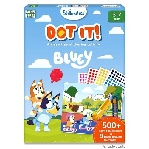 Skillmatics Bluey Dot It Sticker Art Craft Kit: $14.22 Skillmatics Bluey Dot It Sticker Art Craft Kit: $14.22