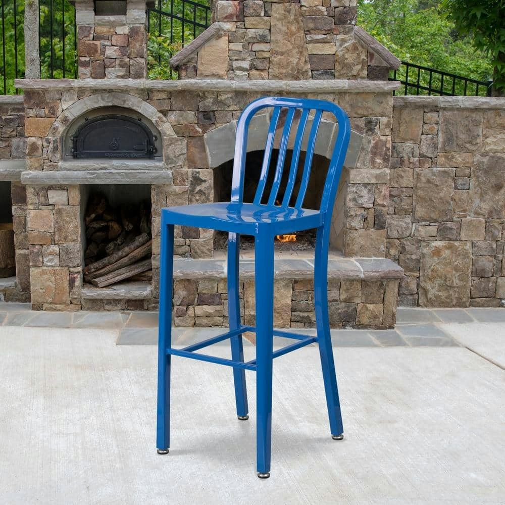 30.25-Inch Blue Bar Stool: $138.22 30.25-Inch Blue Bar Stool: $138.22