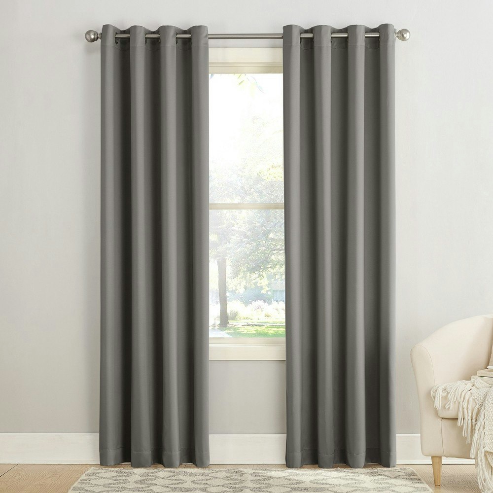 Sun Zero Seymour Room Darkening Grommet Curtain Panel 54" x 108": $21.99 Sun Zero Seymour Room Darkening Grommet Curtain Panel 54" x 108": $21.99