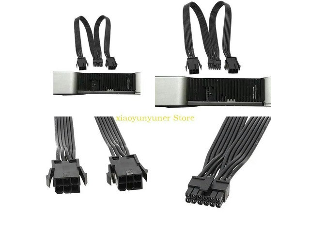 PCIe 12VHPWR 2x 6-Pin to 12-Pin Graphics Card Power Adapter Cable: $17.55 PCIe 12VHPWR 2x 6-Pin to 12-Pin Graphics Card Power Adapter Cable: $17.55