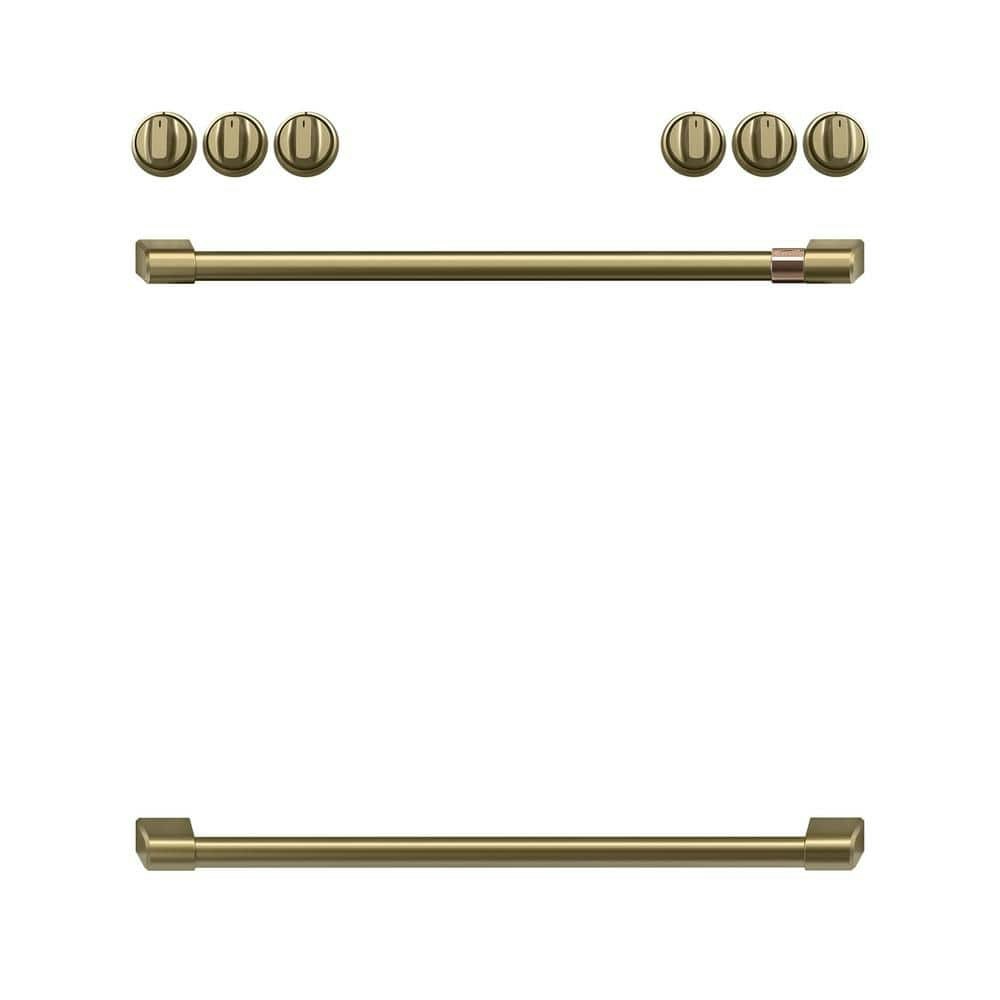 Range Handle and Knob Kit in Brushed Brass: $584