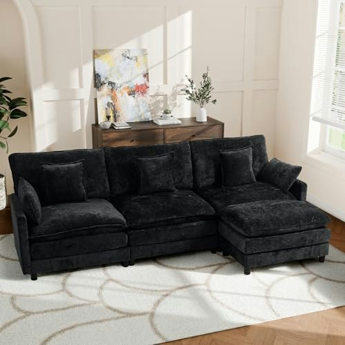 Trygoal L-Shaped Sectional Sofa with Ottoman: $279.99 Trygoal L-Shaped Sectional Sofa with Ottoman: $279.99